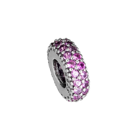 CKK Beads Charms Fancy Purple 925 Sterling Silver
