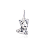 CKK Beads Fits Pandora  Bull Terrier Puppy 925 Sterling Silver