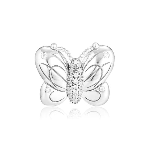 CKK Decorative Butterfly Beads  925 Sterling Silver