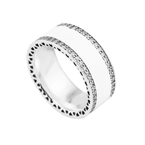 CKK Ring Hearts Engagement 925 Sterling Silver