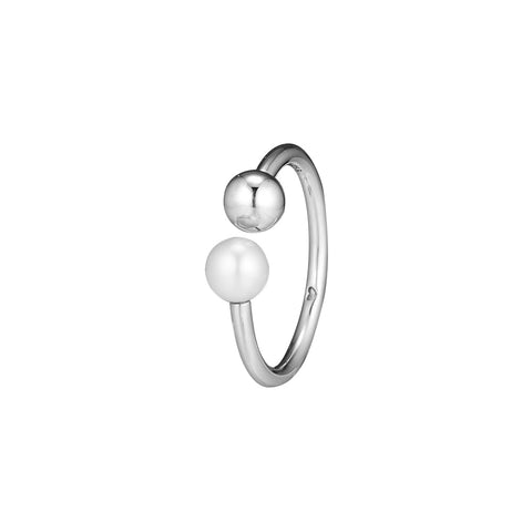 CKK Ring Contemporary Pearl Open 925 sterling silver