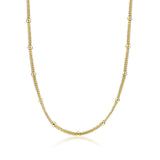 CKK Golden Beaded Necklace  925 sterling silver
